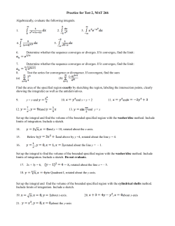Practice for Test 2, MAT 266