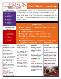 Heat Stress Flyer