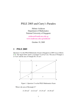 PSLE 2005 and Curry`s Paradox