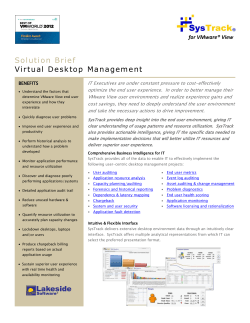 Solution Brief Virtual Desktop Management
