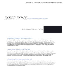 integrated enclosures simplify customization flexible control based
