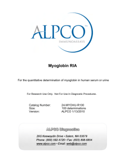 Myoglobin RIA