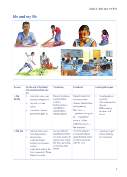 Teachers manual topic 1 - British Council | Tanzania