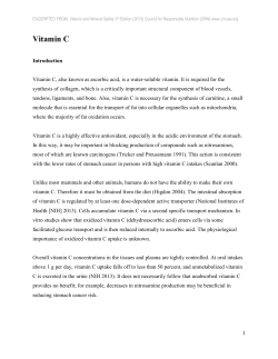 Vitamin C - Council for Responsible Nutrition