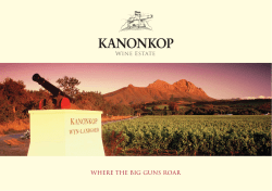 Brochure - Kanonkop