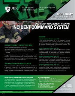 IncIdent command SyStem