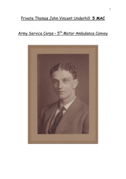 Private Thomas John Vincent Underhill