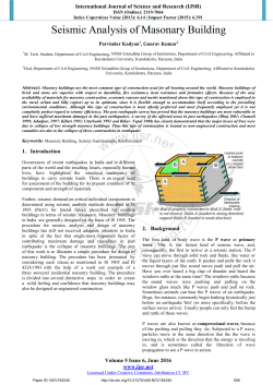 Seismic Analysis of Masonary Building