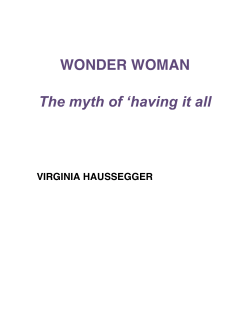 Book extract - Virginia Haussegger