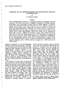 A METHOD OF GAS CHROMATOGRAPHY FOR QUANTITATIVE