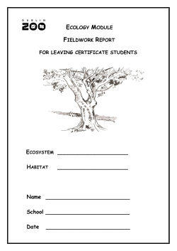 Leaving Certificate Ecology Module