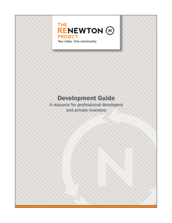 Development Guide - City of Newton, KS