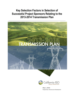 Key Selection Factors