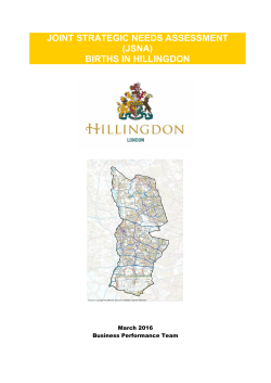Births 2016 - London Borough of Hillingdon