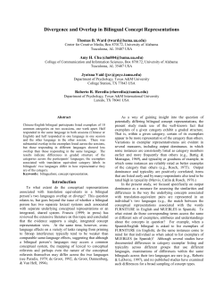 Divergence and Overlap in Bilingual Concept Representations