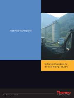 Instrument Solutions for the Coal Mining Industry