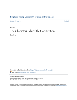 The Characters Behind the Constitution