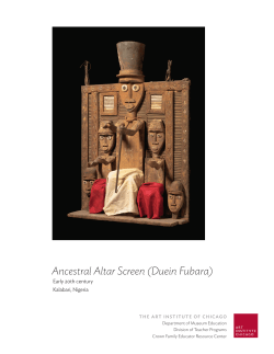 Ancestral Altar Screen (Duein Fubara)