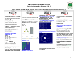 Calculation policy stage C and D