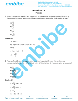 NEET Phase 2 Solutions
