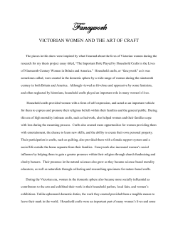 Fancywork: Victorian Women and the Art of Craft