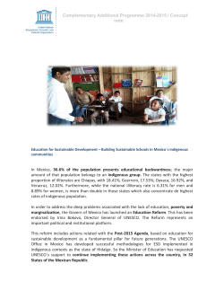 Building Sustainable Schools in Mexico´s indigenous