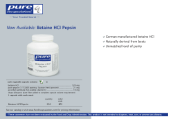Now Available: Betaine HCl Pepsin