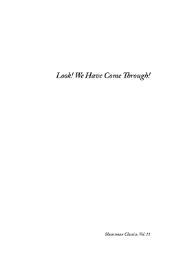 Look! We Have Come Through!