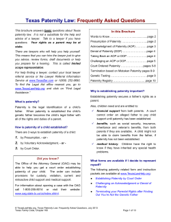 Mistaken Paternity : Terminating your rights after finding out you`re