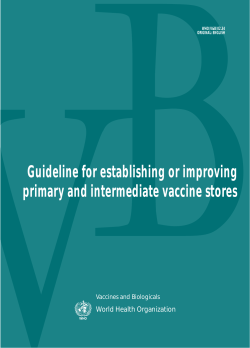 Guideline for establishing or improving primary and intermediate