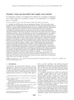 Stardust: Comet and interstellar dust sample return mission