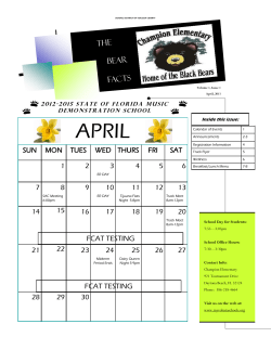 April 2013 - Volusia County Schools