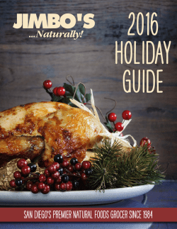2016 Holiday Guide - Jimbo`s…Naturally