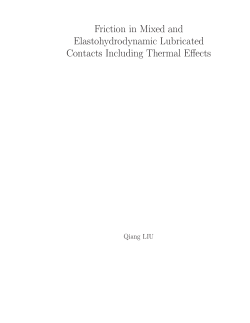 Friction in Mixed and Elastohydrodynamic Lubricated Contacts