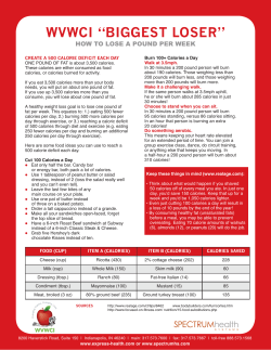 How To Lose A Pound Per Week