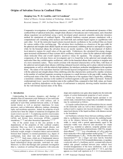 Origins of Solvation Forces in Confined Films