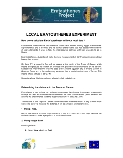 Eratosthenes Locally