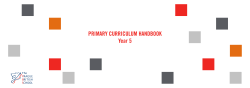 PRIMARY CURRICULUM HANDBOOK Year 5
