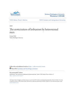 The eroticization of lesbianism by heterosexual men