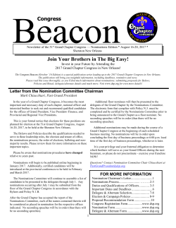 Join Your Brothers in The Big Easy! Congress