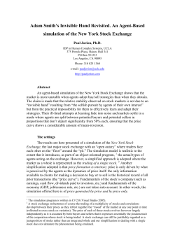 Adam Smith`s &ldquo;Invisible Hand&rdquo; Revisited