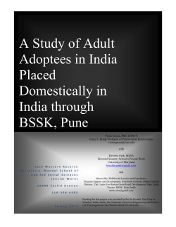A Study of Adopt Adoptees in India
