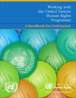 A Handbook for Civil Society
