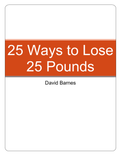 25 Ways to Lose 25 Pounds - Garcinia Cambogia Formula