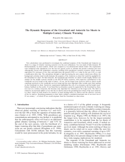 The Dynamic Response of the Greenland and Antarctic Ice