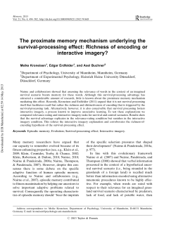 Richness of encoding or interactive imagery?