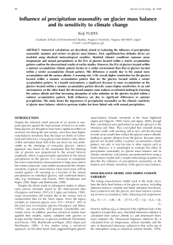 Influence of precipitation seasonality on glacier mass balance and