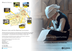 Learning opportunities at Kirklees museums and galleries