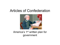 Articles of Confederation
