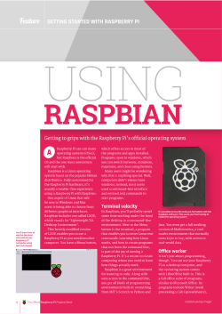 Feature GETTING STARTED WITH RASPBERRY PI
